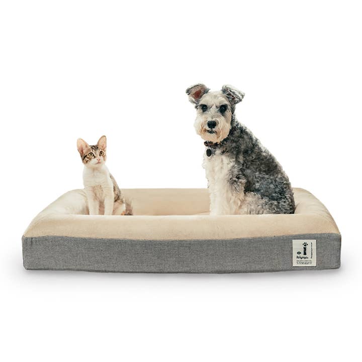 Ibiyaya Deep Sleep Orthopedic Dog Bed - Tan for wholesale on Faire
