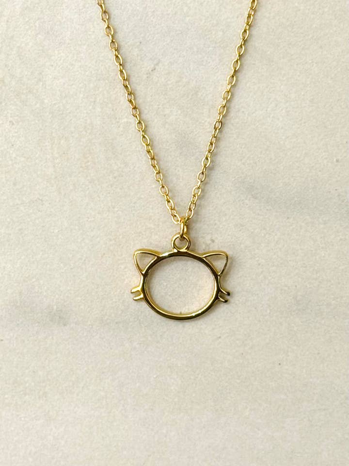 Minimal Cat Necklace for wholesale by Cassette Barcelona