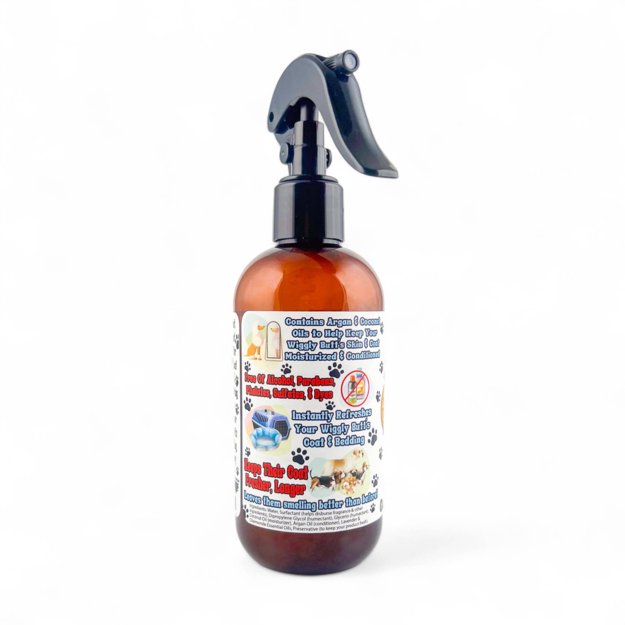 Old Town Soap Co. - Wholesale Pet Spray - Dog - Wiggly Butt's Pet Spritz- 2 Scent Options2