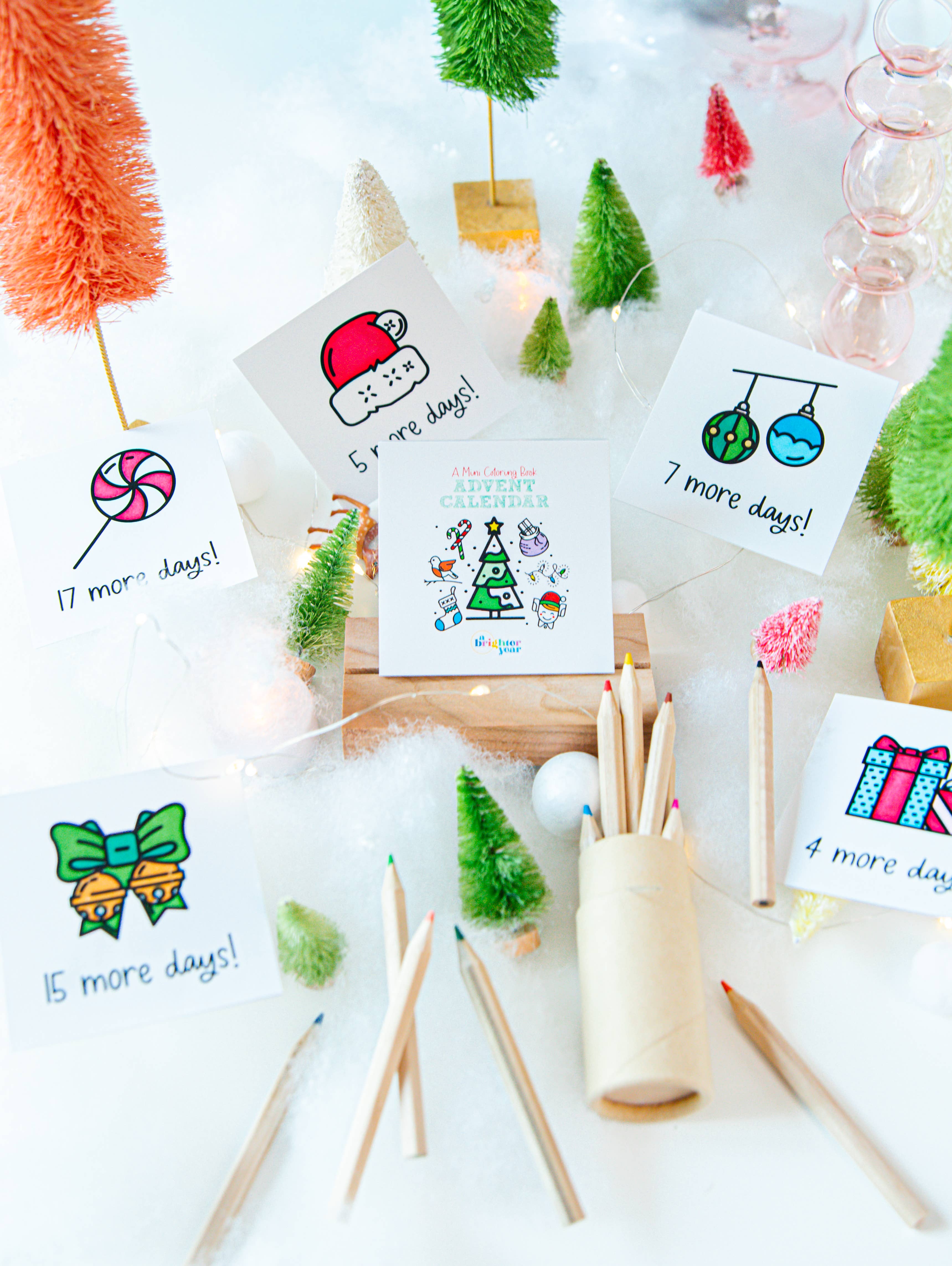 A Brighter Year - Wholesale Coloring & Activity Book - Adult - Color Your Own Advent Calendar Gift Set, Christmas 2025 Gift1