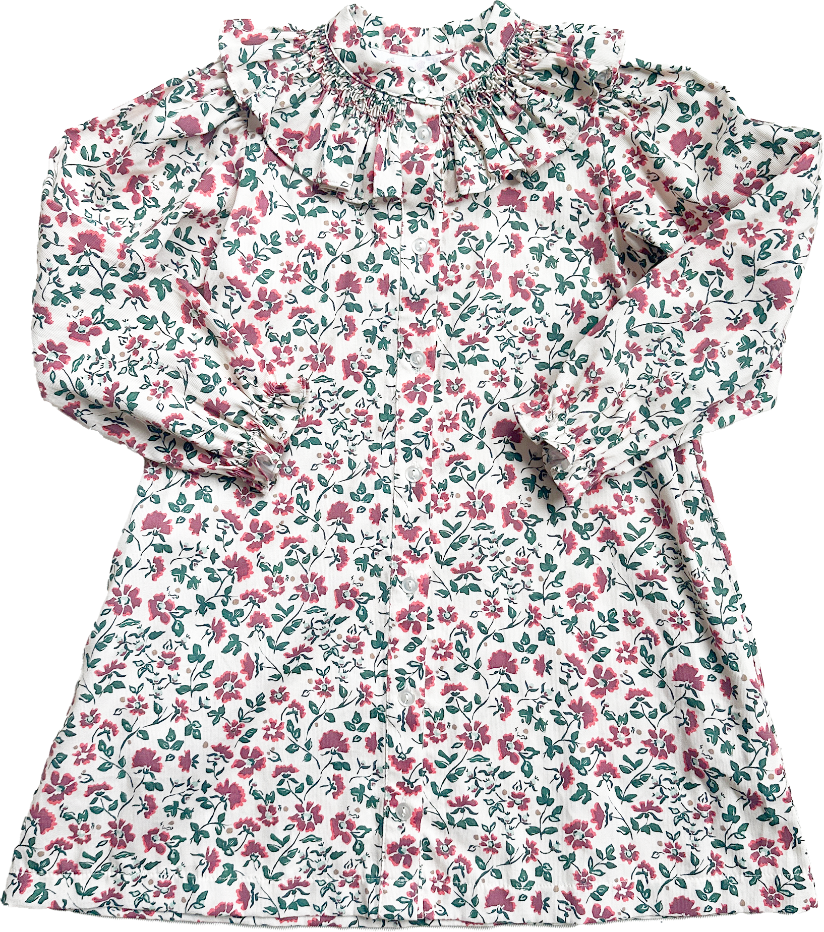 Sun House Children's - Wholesale Dress - Kids - Molly Anne Dress in Holiday Mimosa Flower1