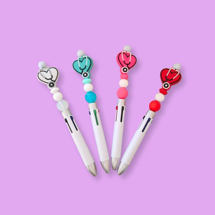 Pearl pen -4-color - Care heart for wholesale by Menoj