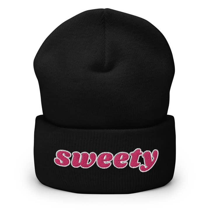 Sweety Cuffed Beanie - Sweetie Women's Statement Beanie for wholesale by The Beanie Shop