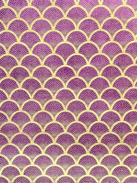 20x30 Sint-jakobsschelp met stippen, handgeschept papier 5 kleuren voor wholesale door Giftsland