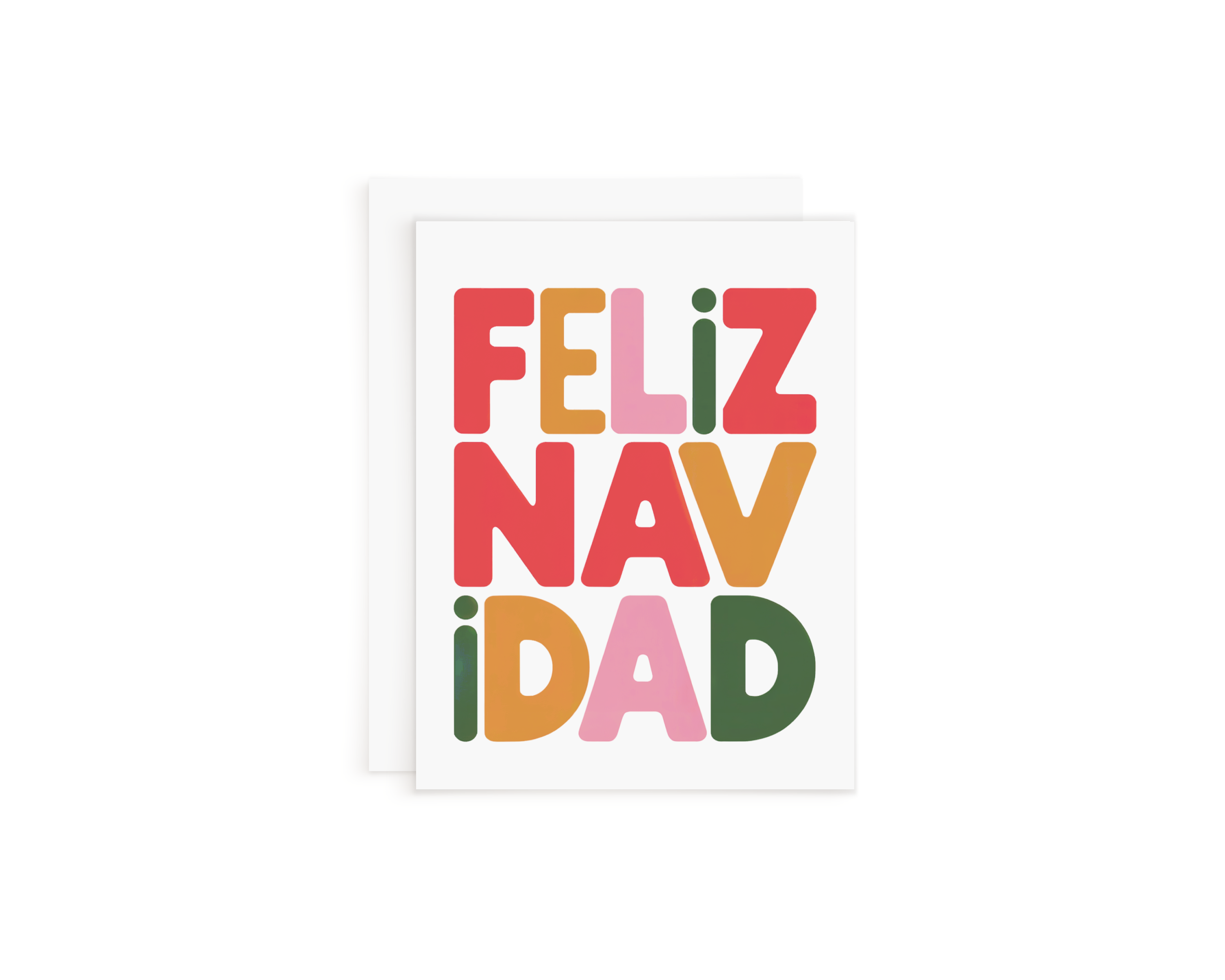 Things in Spanish – postal de Natal por atacado – Cartão de Cores Feliz Natal0