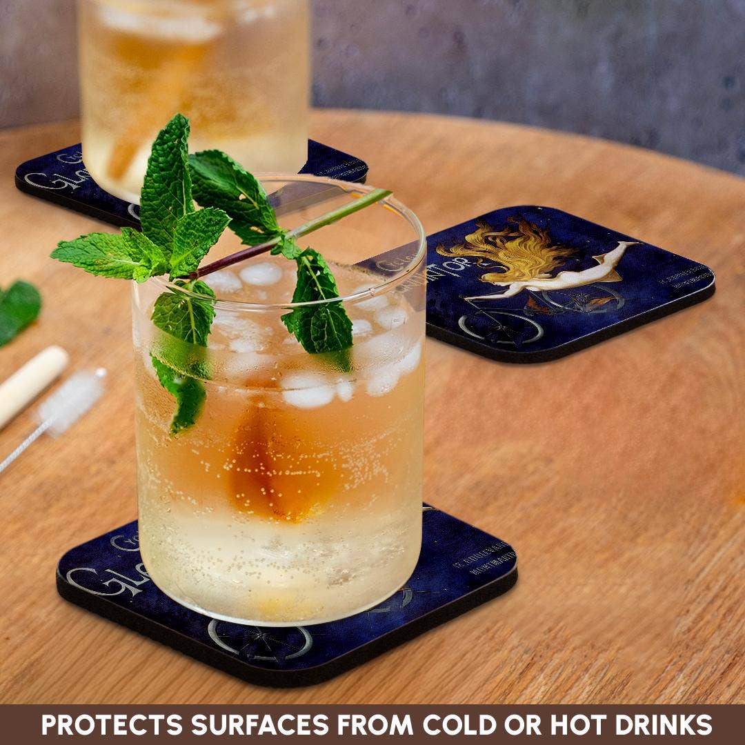 3dRose - Wholesale Coasters - 3dRose, Vintage Cycles Gladiator French Bicycle Advertising Poster, Coaster9