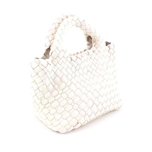 Pretty Persuasions - Wholesale Tote Bag - Women's - P24012 Small Woven Tote Crossbody Bag w/Cosmetic Pouch19