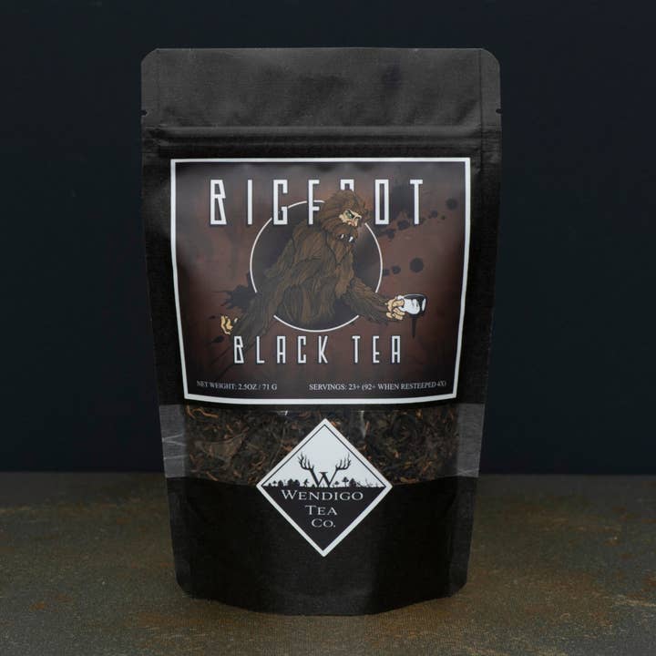 Bigfoot sort te for engroshandel hos Wendigo Tea