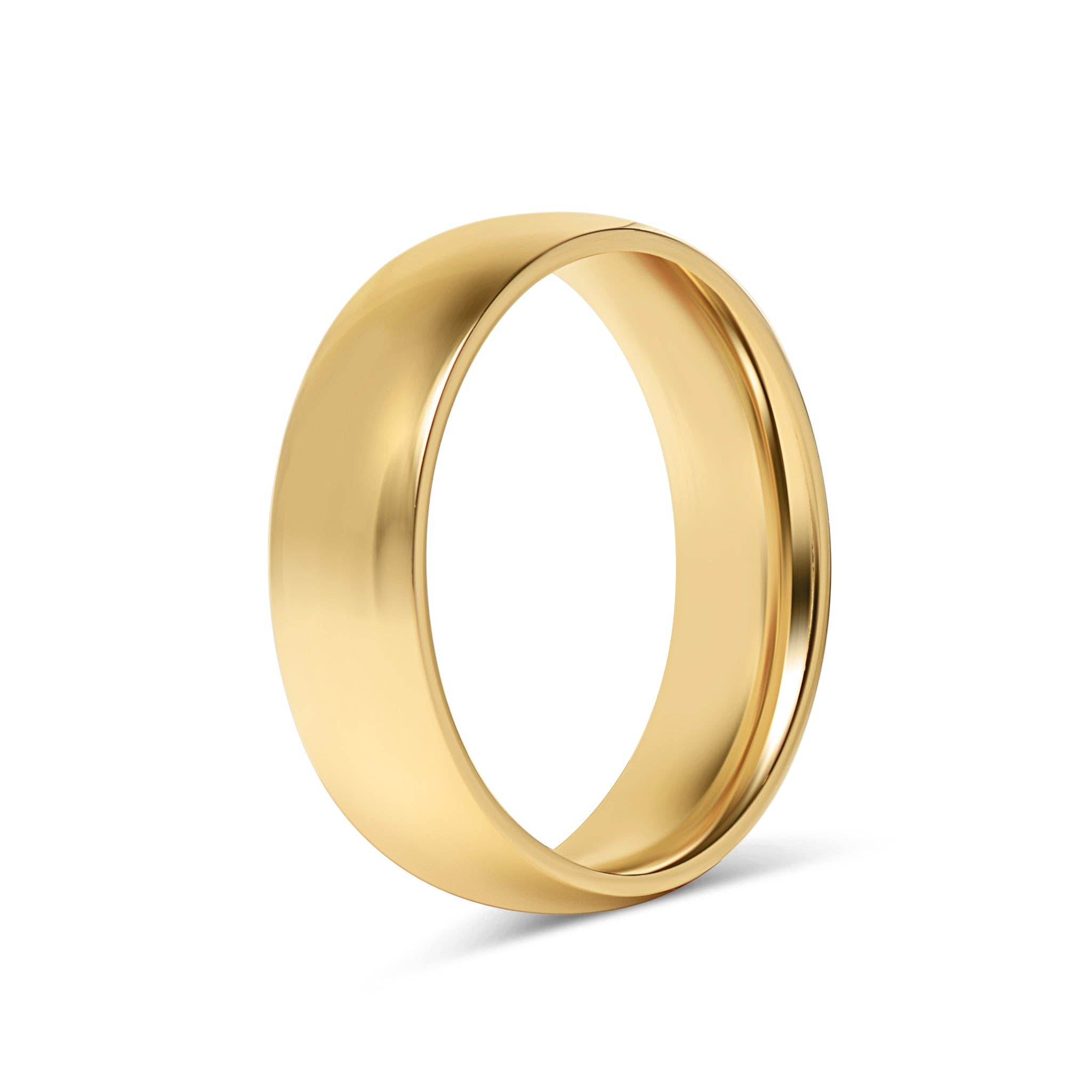 WJW - Wholesale Band/Stacked Ring - Stainless Steel Blank Gold Ring15