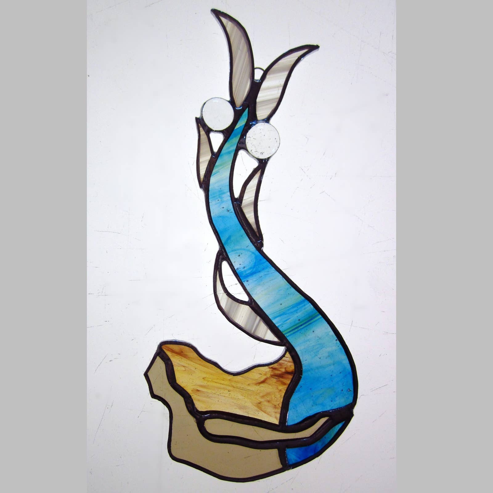 REMOVED BRAND - Wholesale Suncatcher - Mermaid stained glass hanging suncatcher0