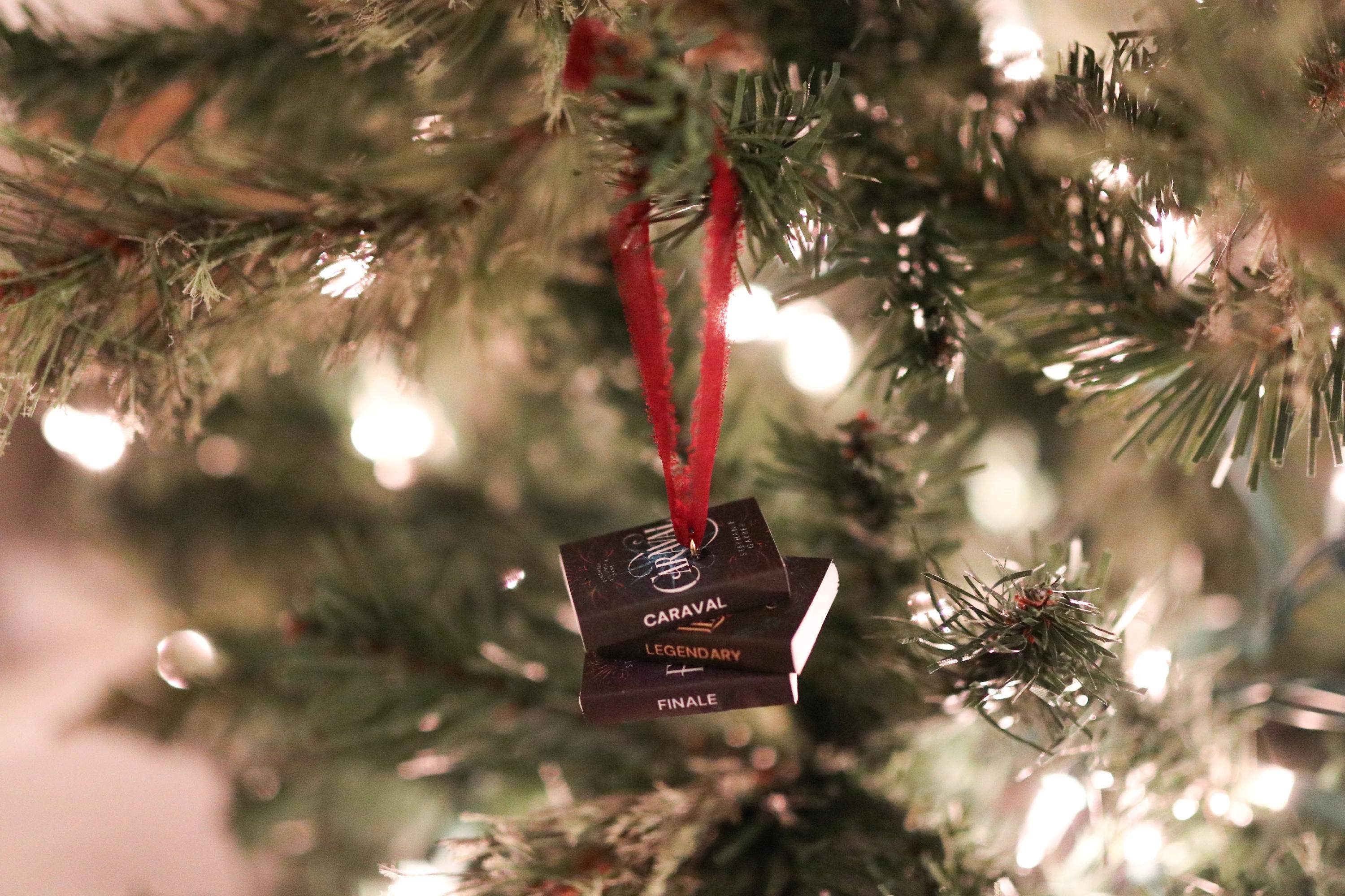 The Sticker Shop - Wholesale Ornament - Caraval Mini Book Stack Ornament2