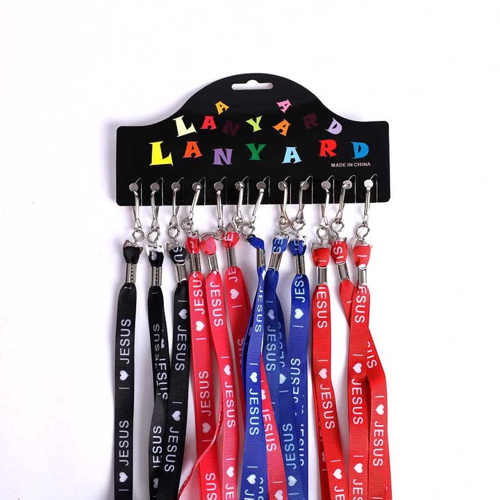 Swanson Christian Products - Wholesale Lanyard - Unisex - Lanyard - I Love Jesus - Pk121