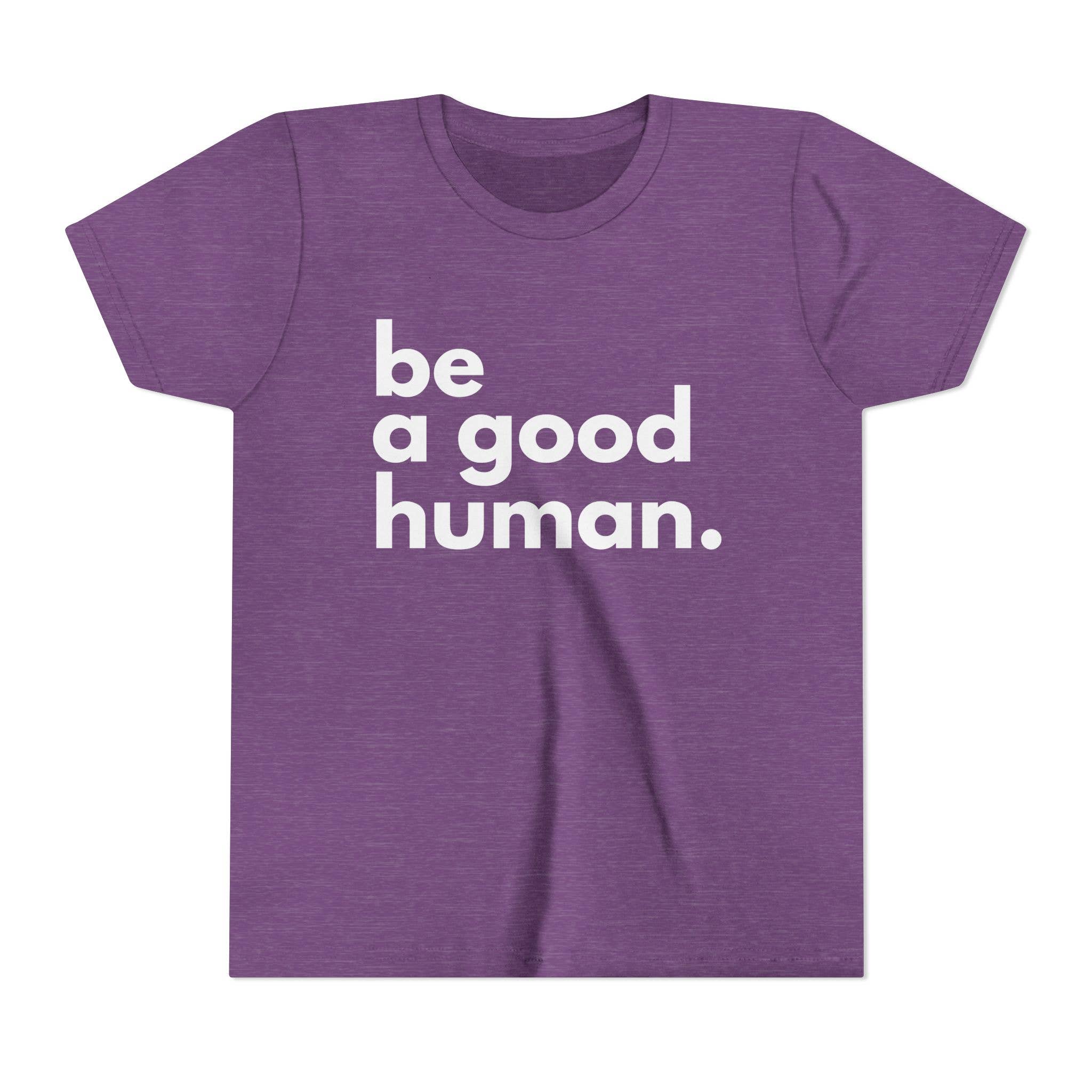 Design Carolinas - Wholesale Screen Printed T-Shirt - Kids - Be a Good Human - Positive Message Kid's T-Shirt9