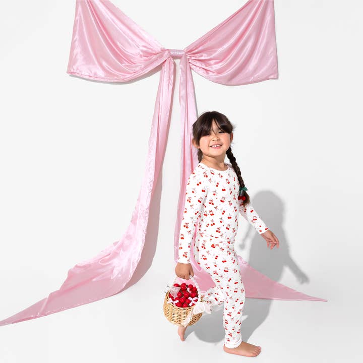 Bellabu Bear - Wholesale Sleepwear Set - Kids - Cherry On Top Bamboo Kids Pajamas