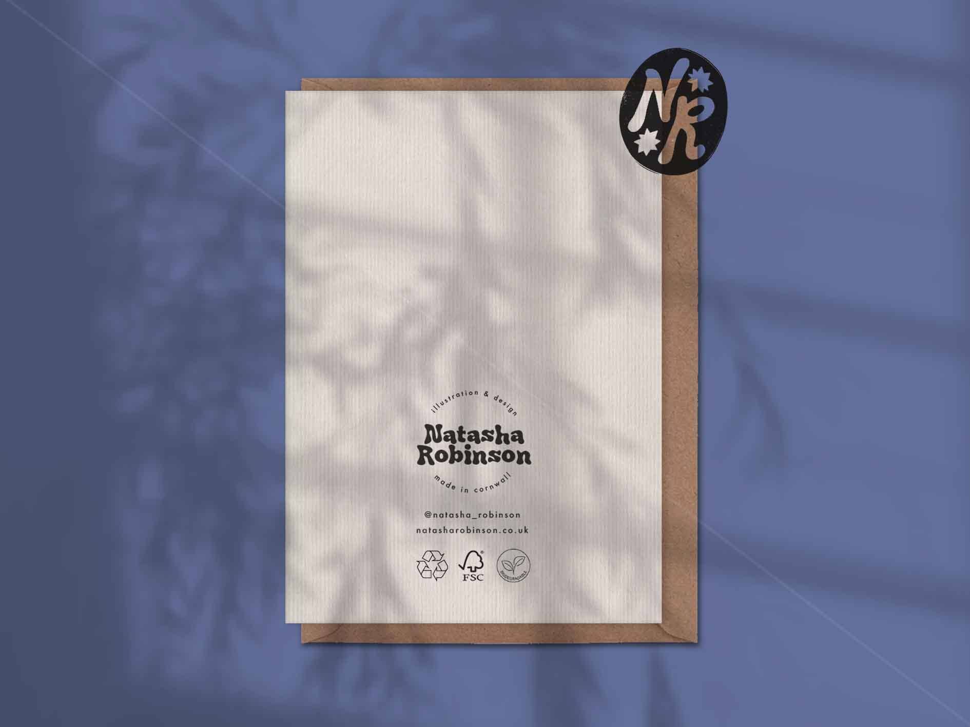 Natasha Robinson - Wholesale Everyday Greeting Card - Blue Coffee A6 Blank Percolator Cook Fun Greetings Card1