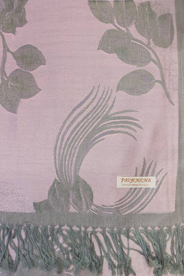 Cap Zone - Wholesale Scarf - Women's - Rose Floral Faux Silk Pashmina Wrap Scarf14