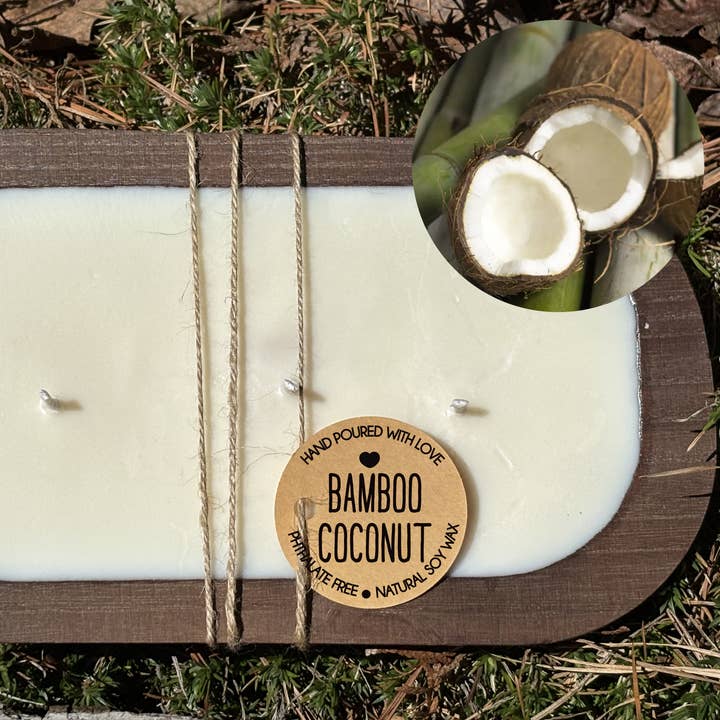 Bambus Kokosduftende Soja Dejbægerlys for engroshandel hos Be The Light Candle Co.