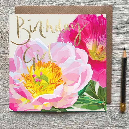 SF 05 - Födelsedagsflicka Guld Folierat Gratulationskort för wholesale av Sarah Kelleher