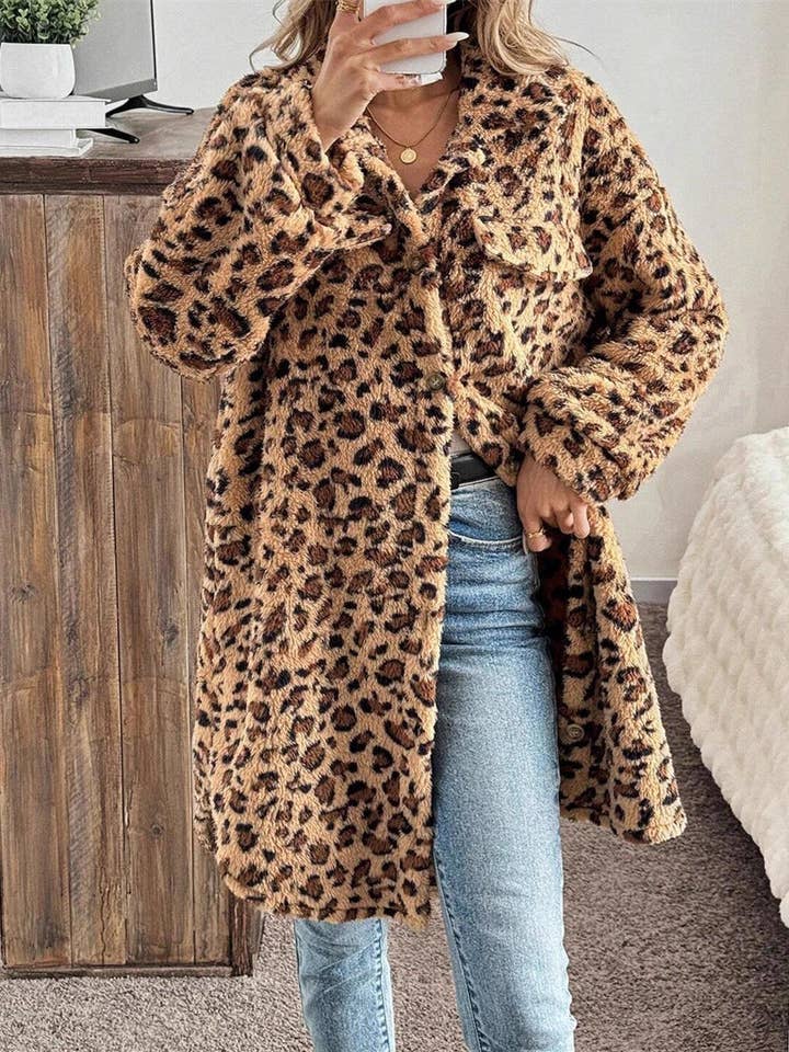 Women Oversized Leopard Print Faux Fur Mid-Length Coat and other Purchase Wholesale leopard coat. Free Returns & Net 60 Terms on Faire trending on Faire.