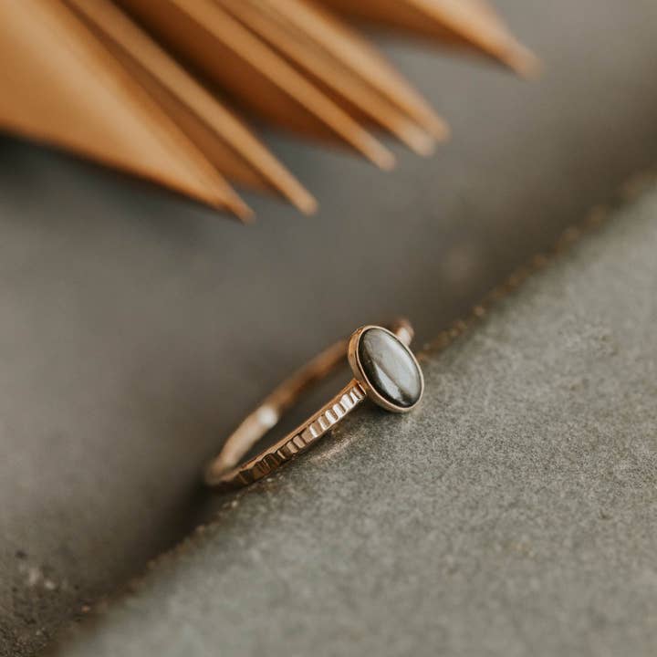 Hello Adorn - Wholesale Single Stone/Solitaire Ring - Salem Ring | 14kt Gold Fill + Sterling Silver0