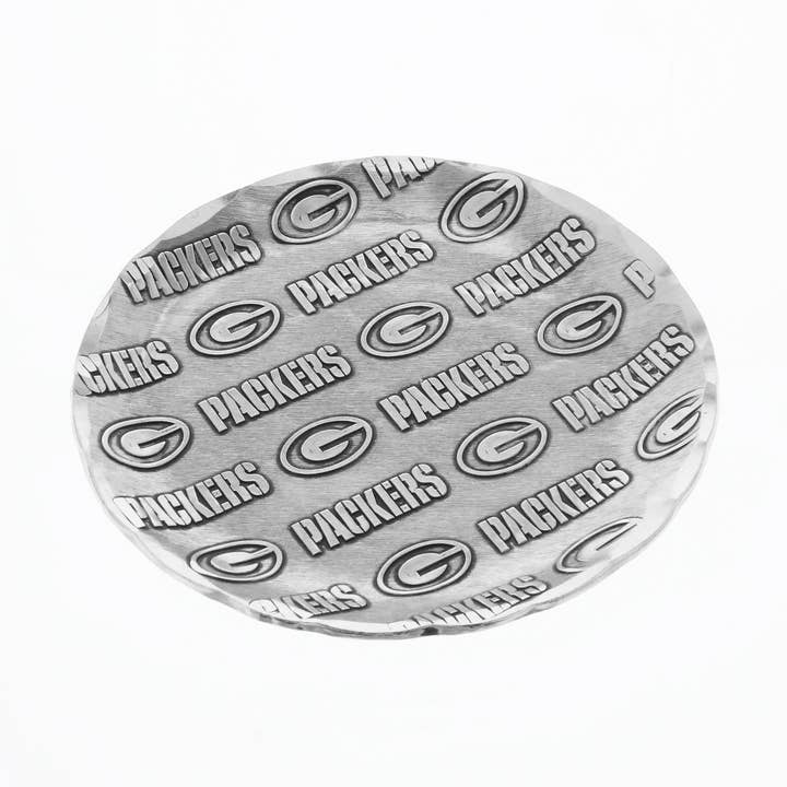 NFL Green Bay Packers Pattern Coaster, Aluminum for wholesale by Wendell August