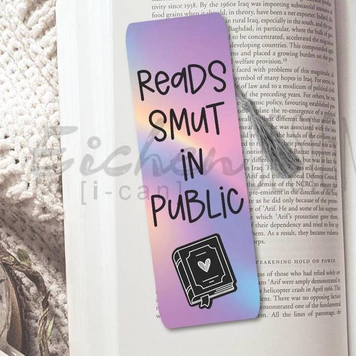 Bogmærke - Læser Smudslitteratur Offentligt for engroshandel hos Eichendesign