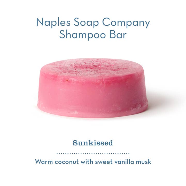 Naples Soap Company | Clean Beauty, Natural Bath & Body - Wholesale Hair Conditioner - Sunkissed Conditioner Bar – Coconut, Raspberry & Vanilla2
