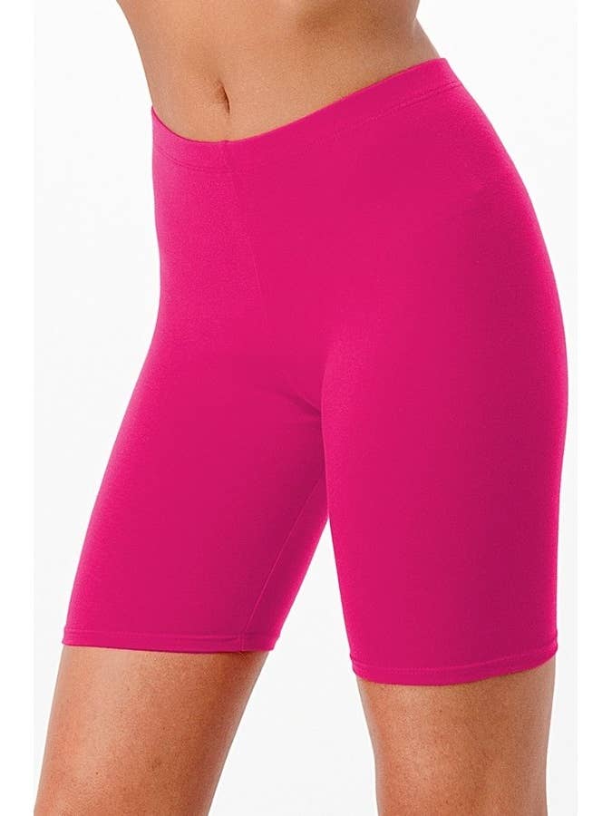 Enfärgad Elastisk Midja Cykelshorts för wholesale av Lime All the Time