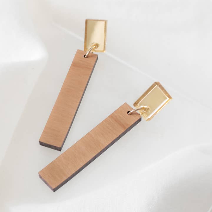 Gilded Drop Earrings for wholesale by Elise Design Company