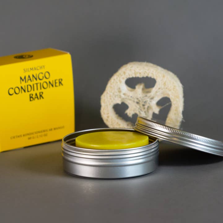 SILMACHY cosmetics - Wholesale Hair Conditioner - Nourishing Mango Conditioner Bar – For Dry or Frizzy Hair7