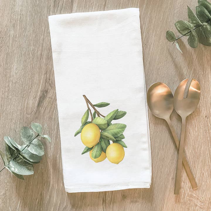 Lemon Branch - Cotton Tea Towel for wholesale by Lissi Designs