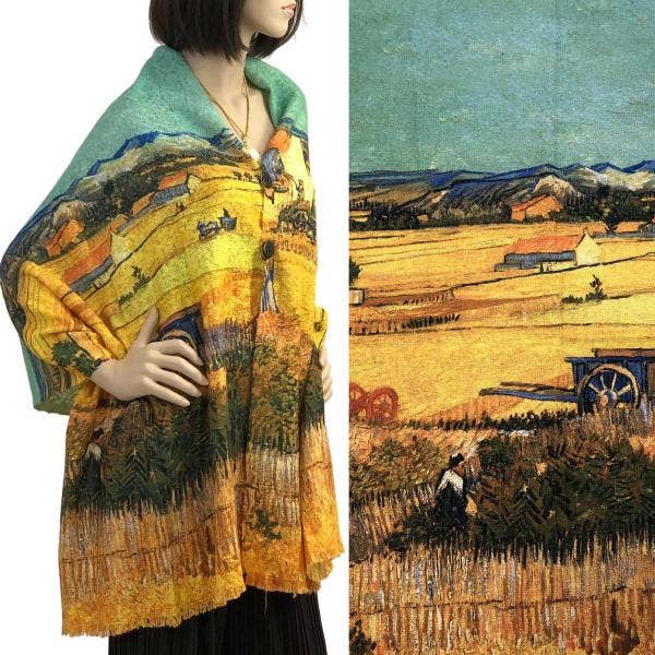 The Magic Scarf Company - Venta al por mayor Poncho - Mujer - 3235 - Mantones con botones Nubby Art Design8