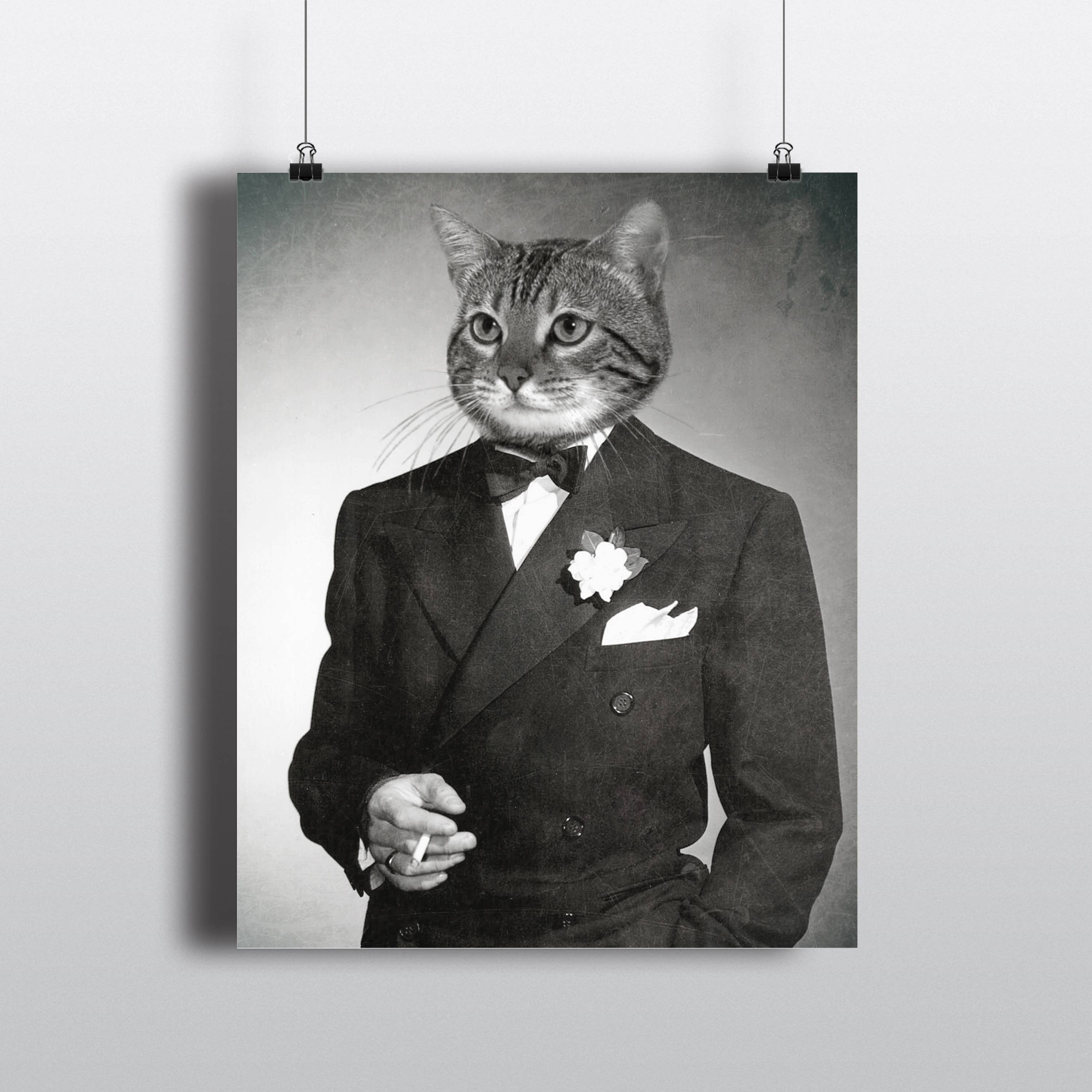 The Wild Oddisorium - Wholesale Art Print - Mid Century Modern Cat Print1