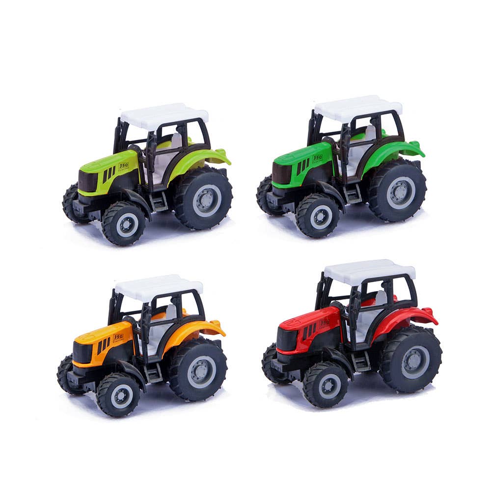 AJ Aguiar - Wholesale Toy Car/Truck - Kids - Tractor Spins 4 Assorted. Pull Back 1:43 Dis-241