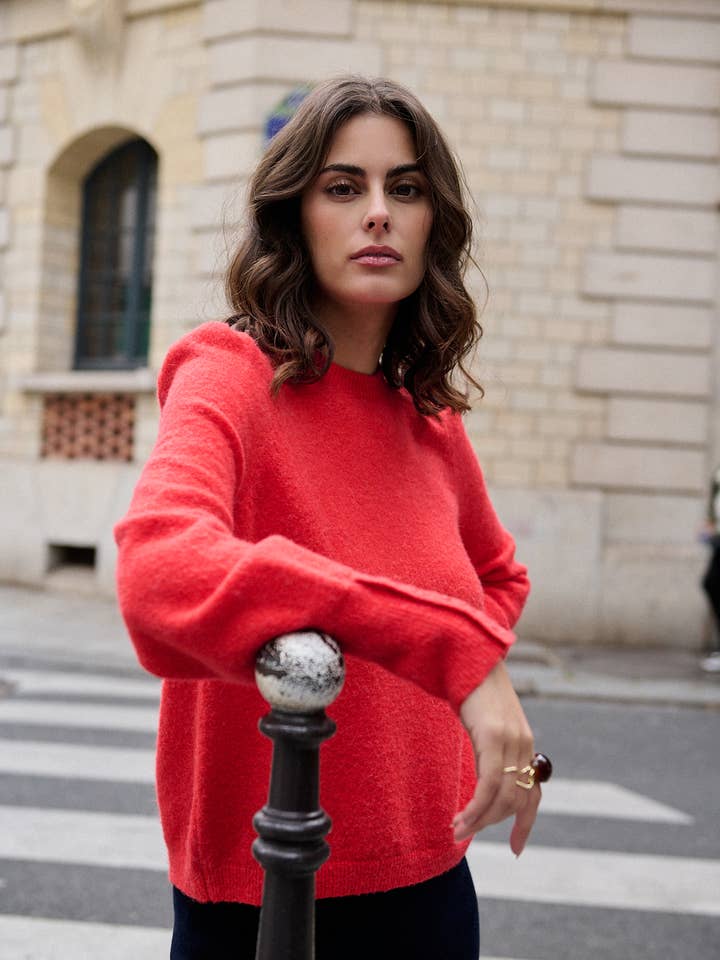 Nathael Paris - Wholesale Pullover-trui - Dames - Trui van alpaca en wol met ronde hals11