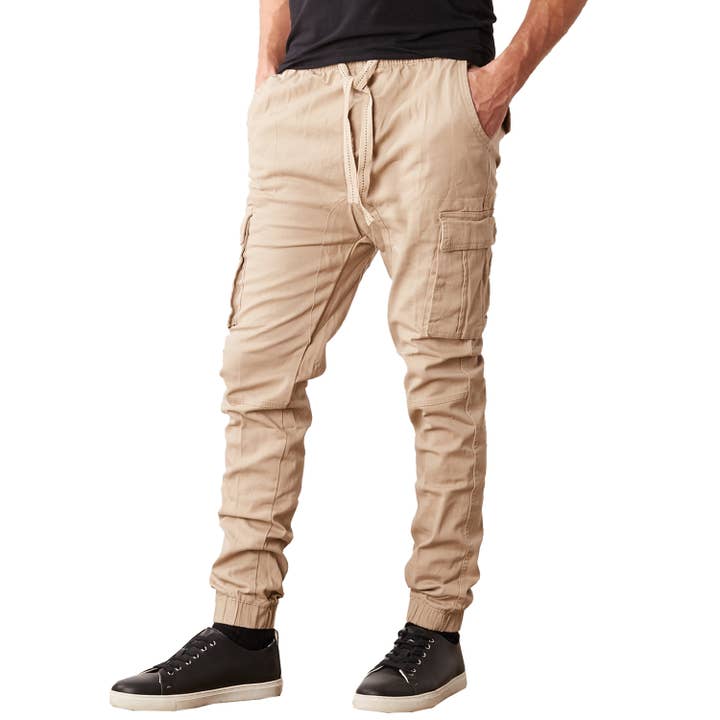 Galaxy By Harvic - Wholesale Athletic Sweatpants/Joggers - Men's - Galaxy By Harvic Men's Cotton Flex Stretch Cargo Jogger Pant