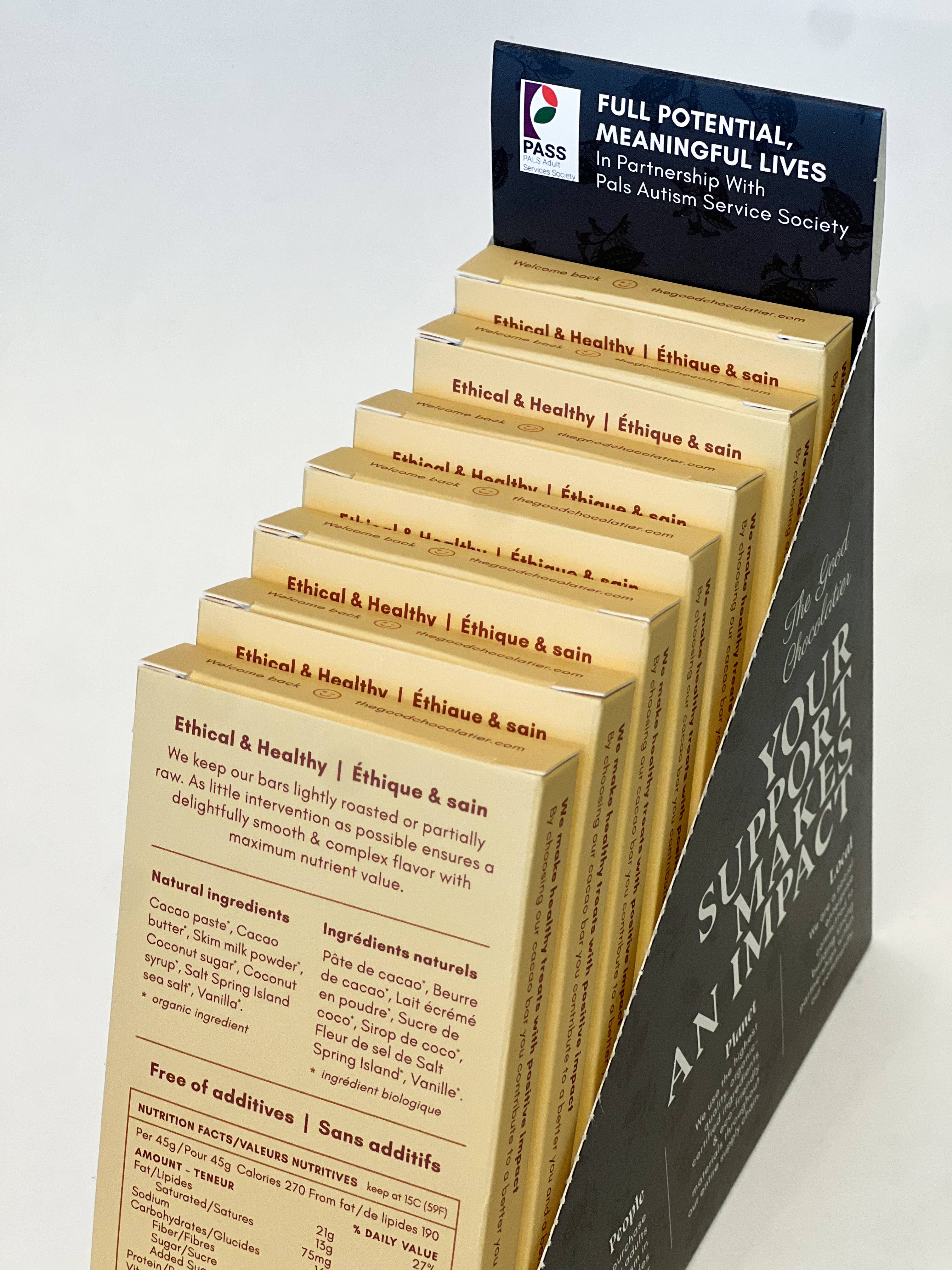 The GOOD Chocolatier – Großhandel Schokoriegel – CASE Salted Caramel 50%3