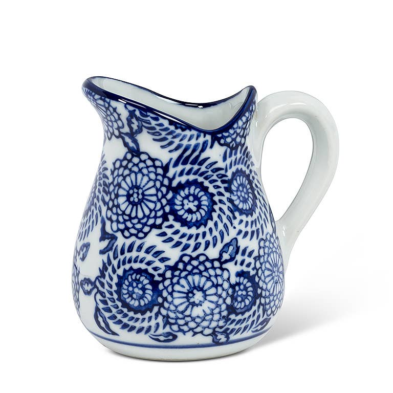 Abbott - Wholesale Jug - Blu/Wht Handled Jug-6Asst-3.5"H(4oz-14846
