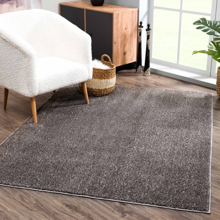 Judy Dark Gray Washable Area Rug for wholesale by Hauteloom