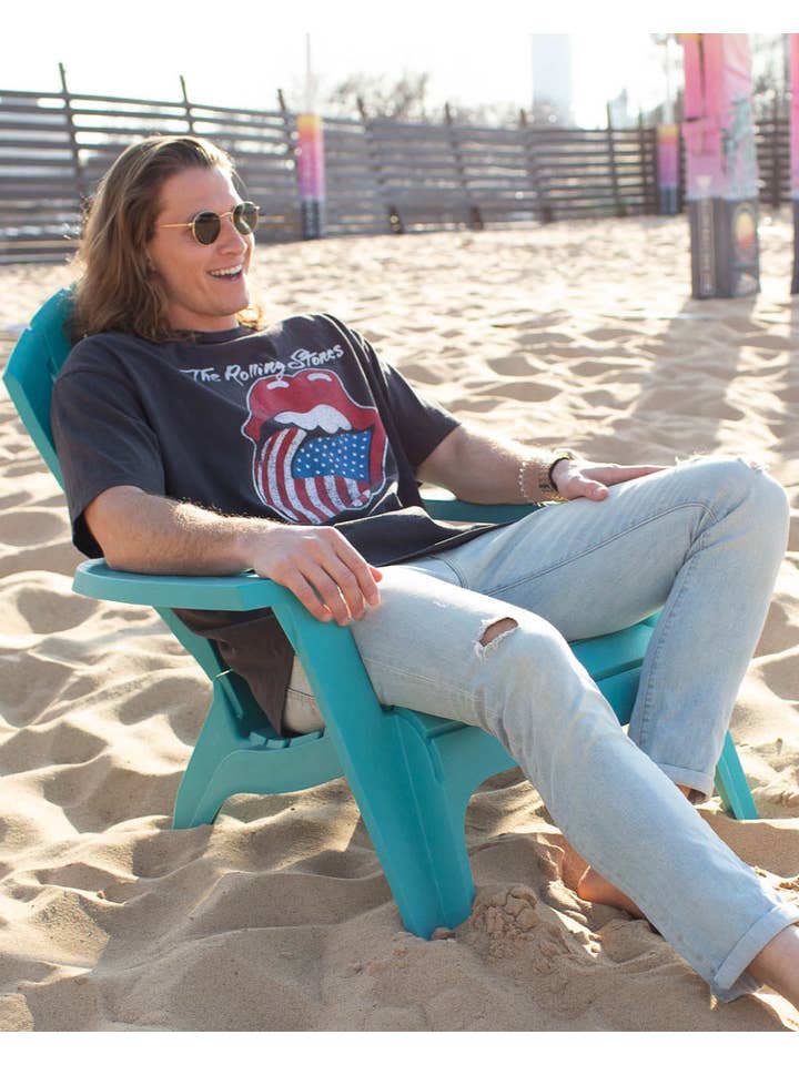 LivyLu - Wholesale Screen Printed T-Shirt - Unisex - 4th of July Rolling Stones USA Flag Lick Black Graphic Tee3