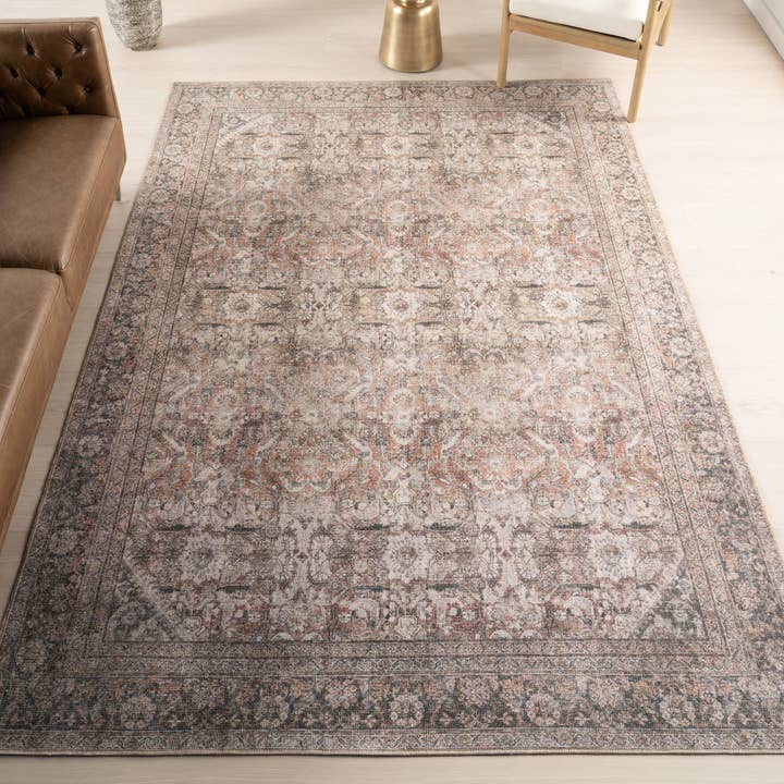 nuLOOM - Vente Tapis - Collection Hillstone Tapis de Zone Médaillon Vintage Traditionnel Deka10