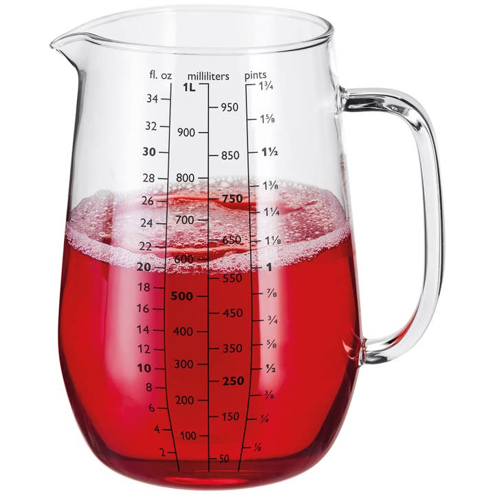 Stellar – Engroshandel Målebæger – Stellar Køkken, Glas Målekande, 1L