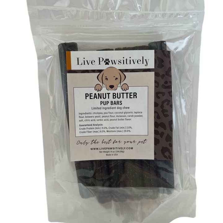 Live Pawsitive - Wholesale Pet Treats - Dog - Peanut Butter Pup Bars0