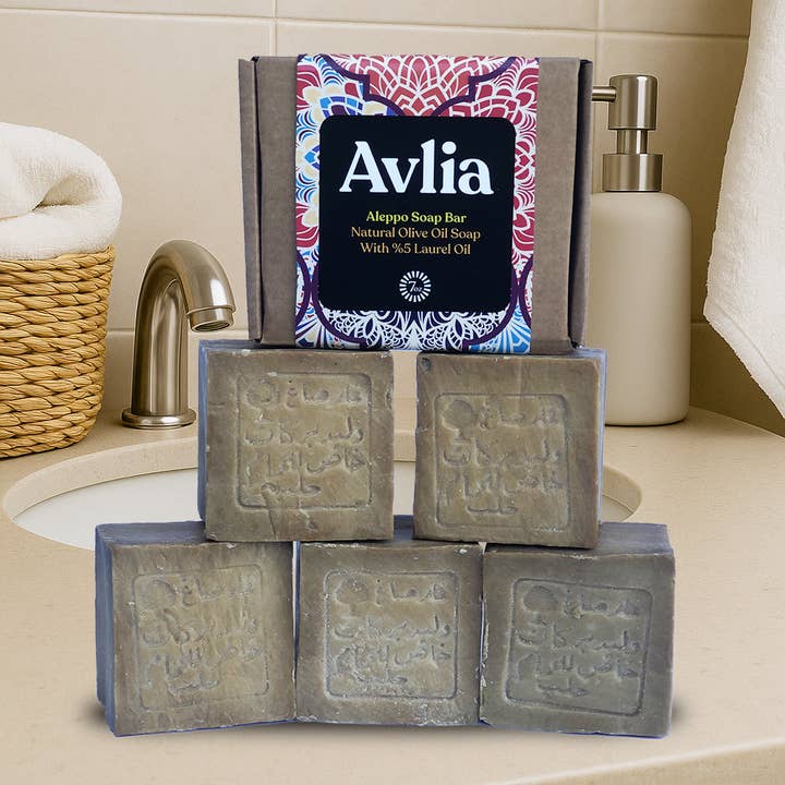 Avlia Home - Wholesale Bar Soap - Aleppo Soap Bar – 5% Laurel Oil | For Organic & Gift Shops7