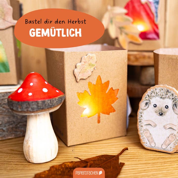 Papierdrachen - Wholesale - Paper Kites 8 Wind Lights - Forest Animals Watercolor6