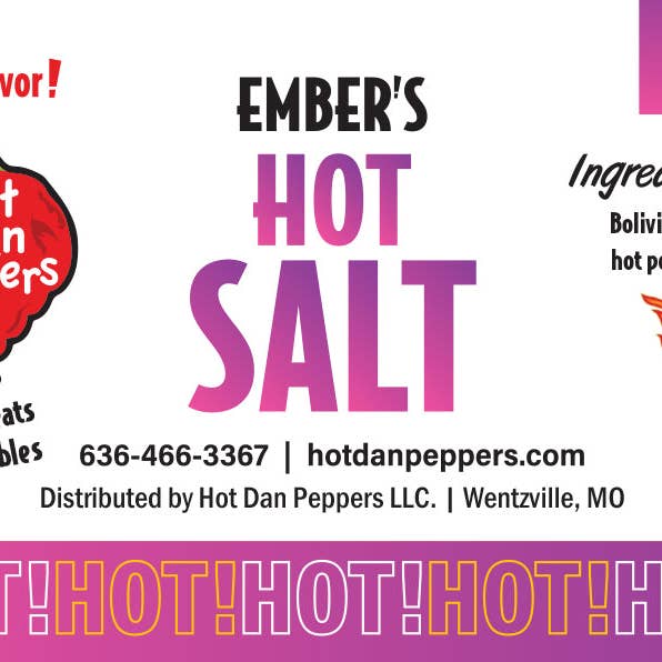 Hot Dan Peppers - Wholesale Salt - Ember's Hot Salt