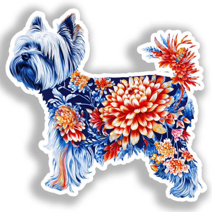 Yorkshire Terrier Hund Klistermærke # A017112 for engroshandel hos Yoonek Graphics