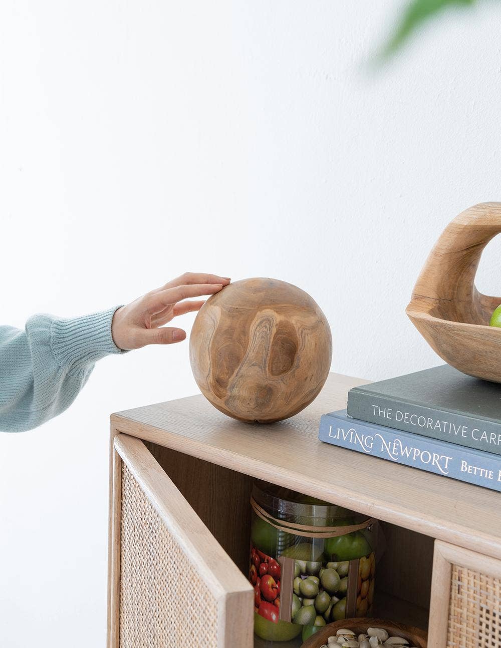 A&B Home Group Inc. - Wholesale Decorative Tabletop Object - S/3 Teak Ball8