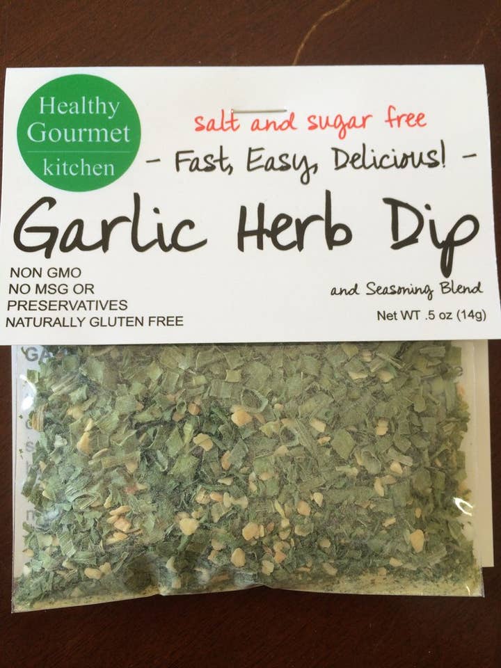 Garlic Herb Dip Mix for wholesale by Healthy Gourmet Kitchen