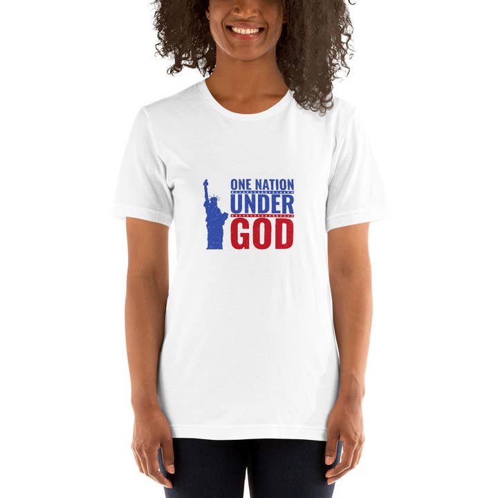 One nation under god Unisex-T-Shirt für den Großhandel von Souverista